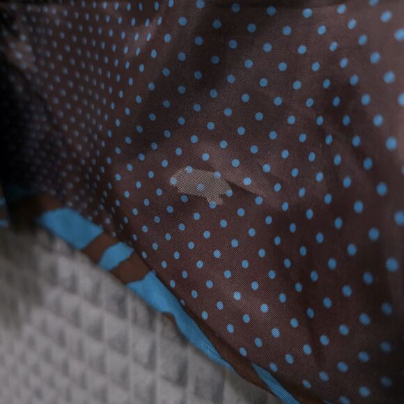 Blue Brown Zebra Silk Jacket Lg Y2K Open Blazer Glam Preppy Boho Chic Statement - Picture 9 of 14